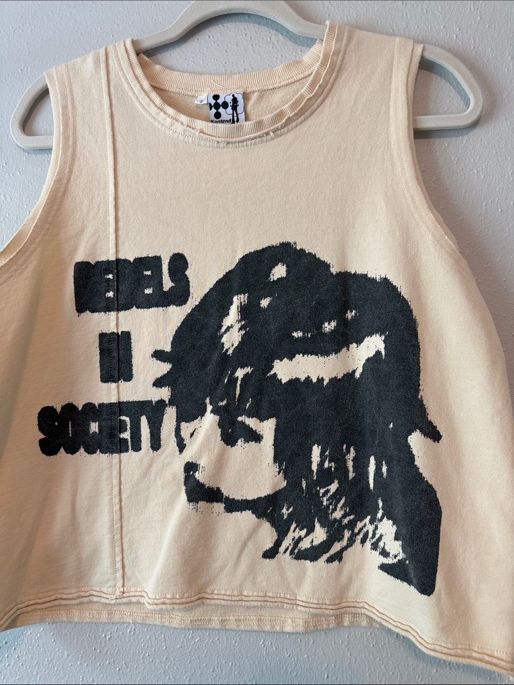 Kontend Unisex Japanese Streetwear “Rebels in Society” Muscle Shirt